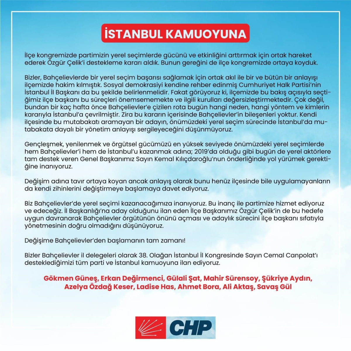 CHP İstanbul'da delege ayrılığı!