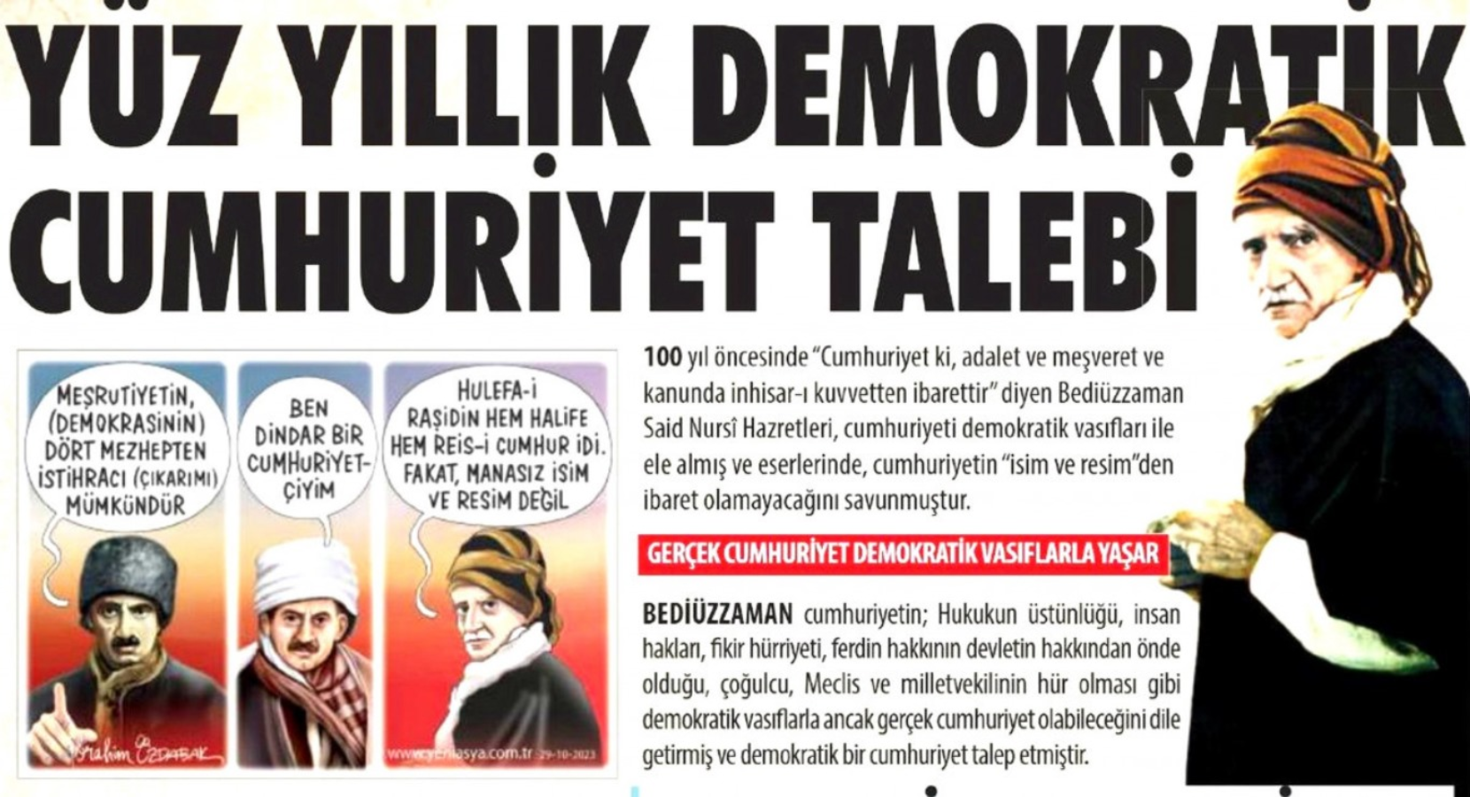 Aynılar aynı yere: Manşetlerinde ne Atatürk ne Cumhuriyet var!