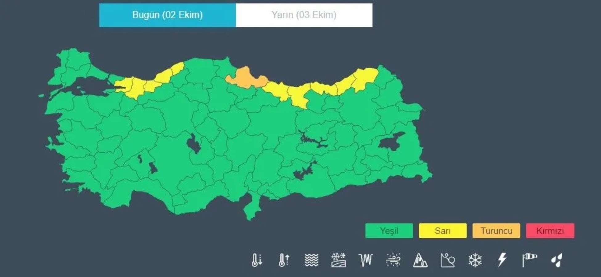 2 Ekim 2023 hava durumu raporu... Bugün hava nasıl olacak?