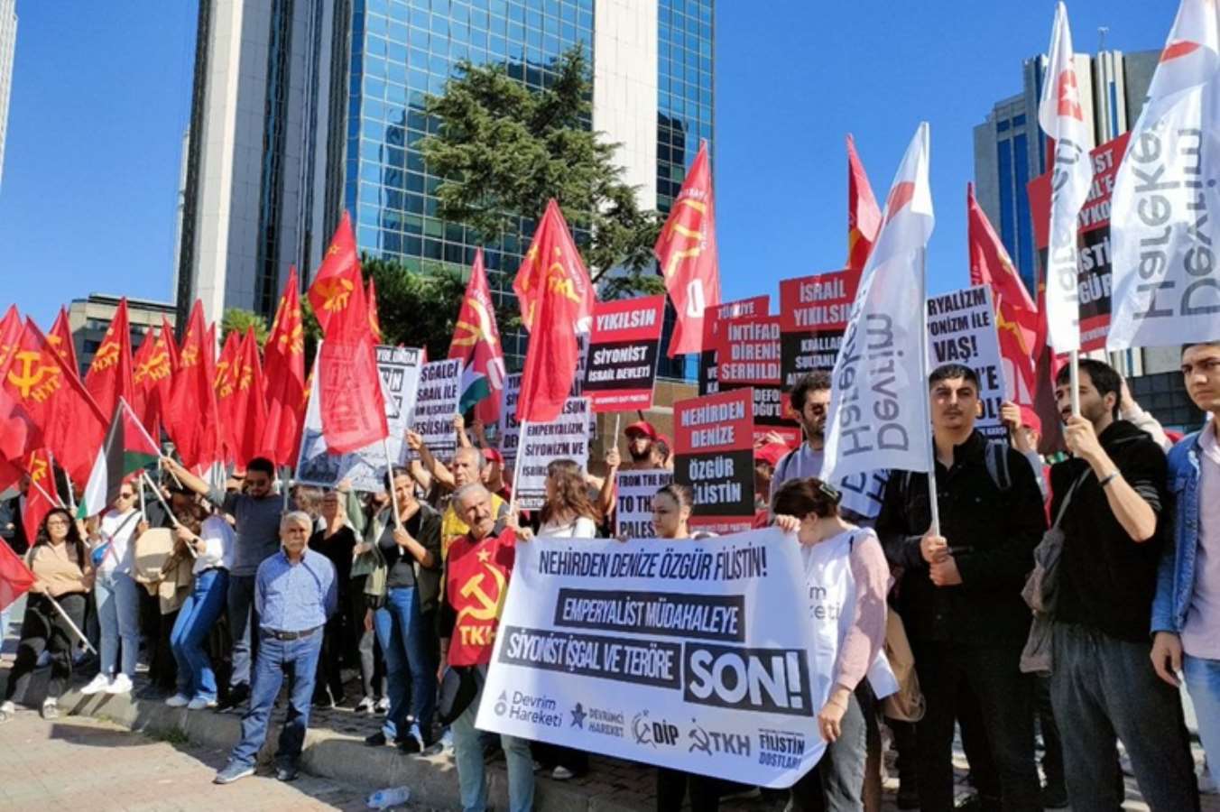 Ankara ve İstanbul'da İsrail protestoları: 'İşgalciler kaybedecek Filistin halkı kazanacak'