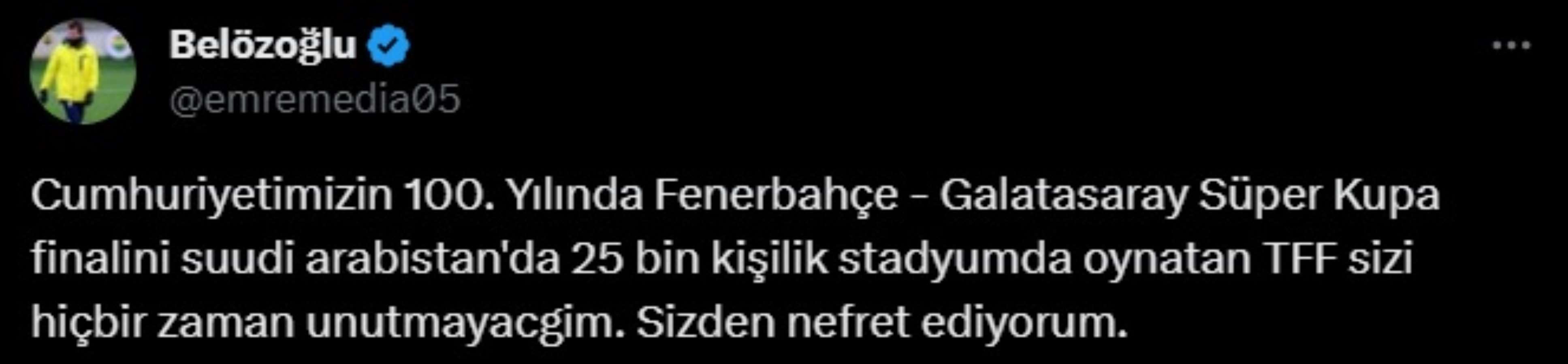 'Süper Kupa' Suudi Arabistan'da oynanacak! TFF'nin kararına sosyal medyada tepki yağdı: 'Cumhuriyetin 100. yılında...'