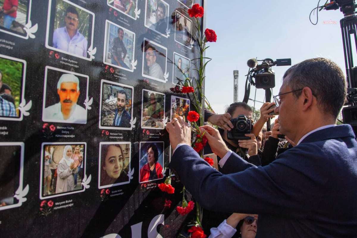 Özgür Özel 10 Ekim Katliamı'nın anma töreninde konuştu: 'Onların seslerini duyan yok'