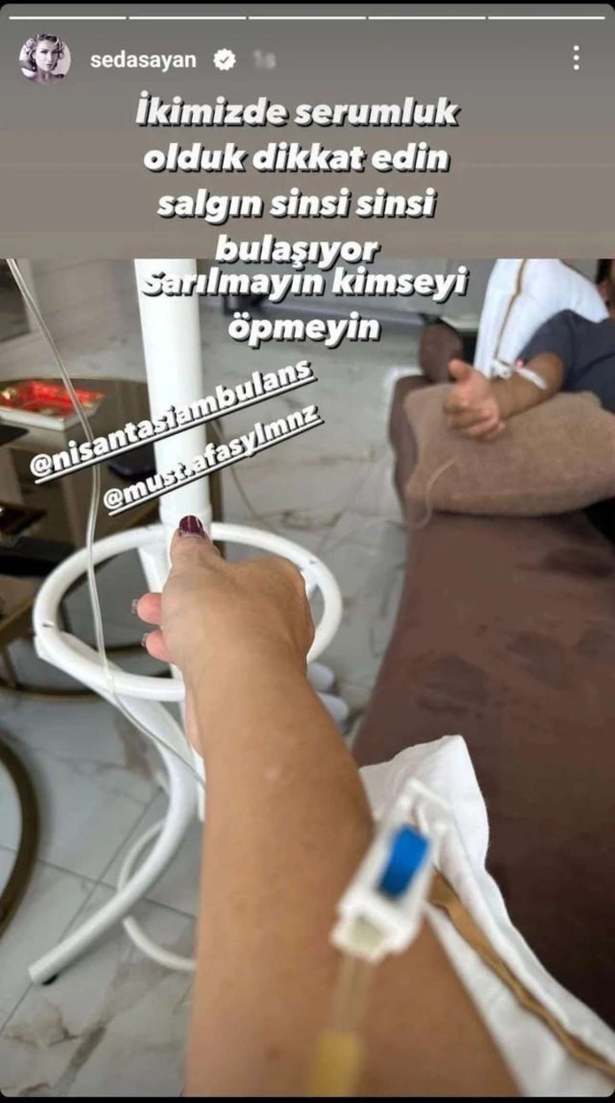 Seda Sayan ve eşi hastaneye kaldırıldı