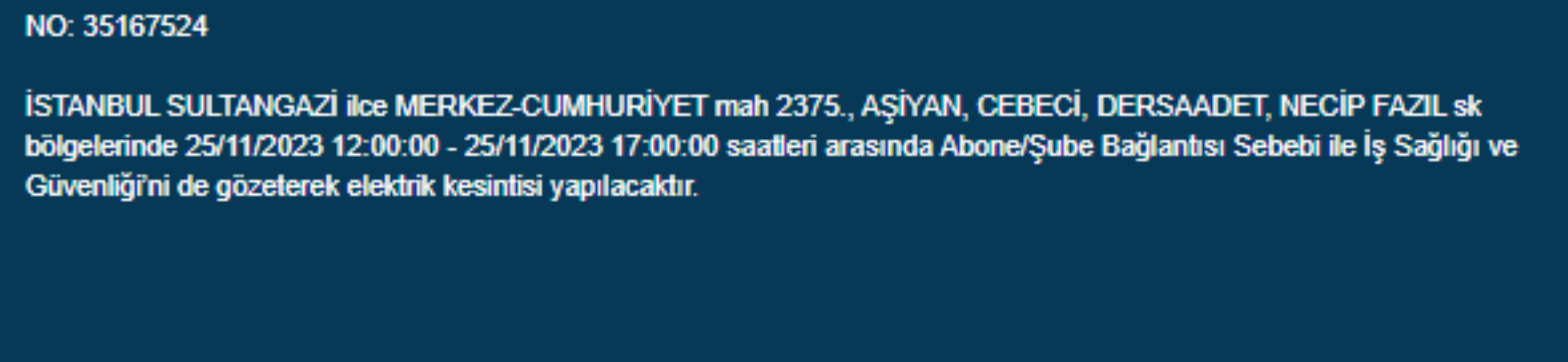 İstanbul'da 24 ilçede elektrik kesintisi: İstanbul'da bugün elektrik kesintisi yaşanacak ilçeler hangileri? İstanbul'da elektrikler ne zaman gelecek?