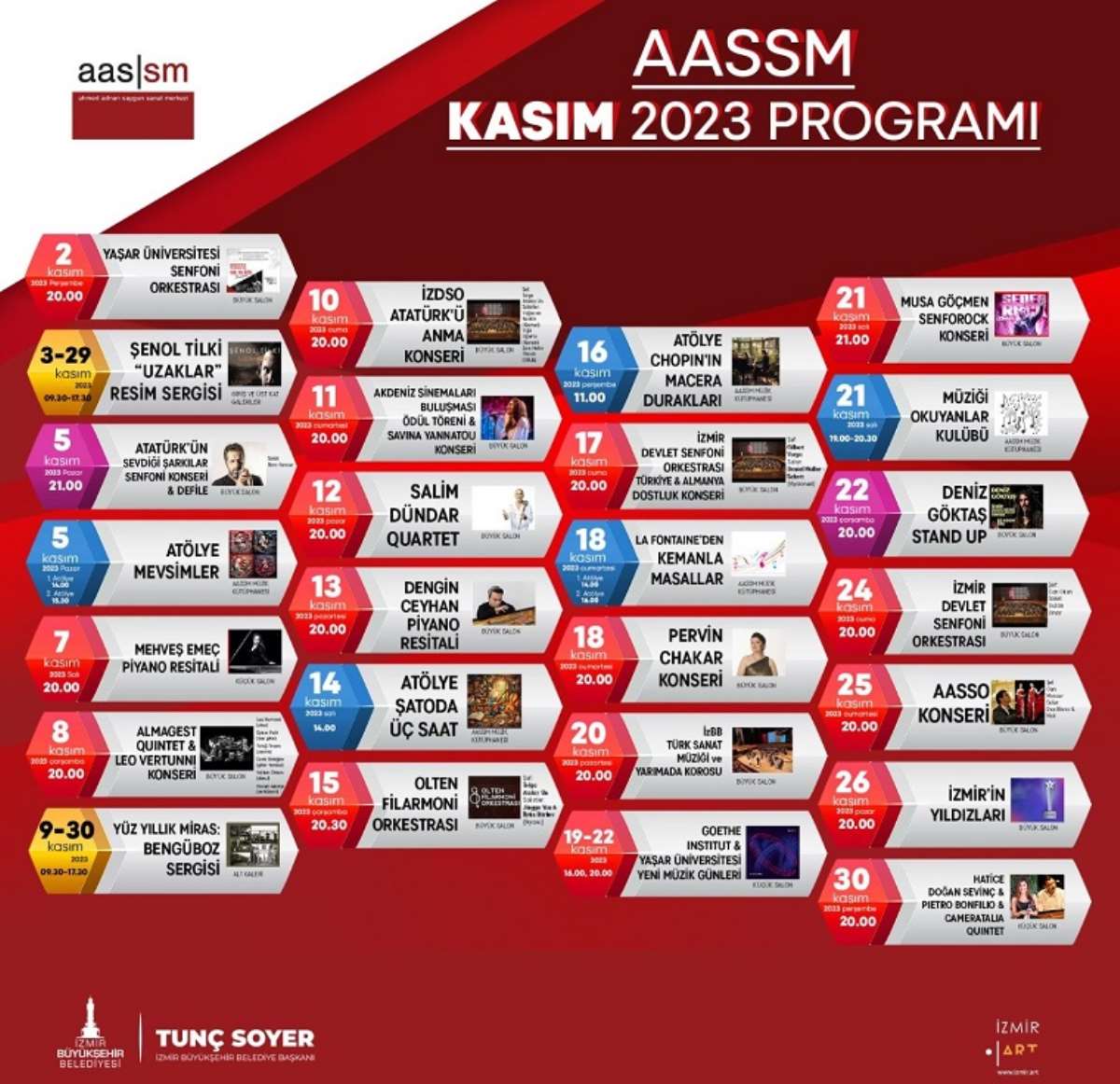 Sonbahar uğurlaması Kasım'da AASSM'de