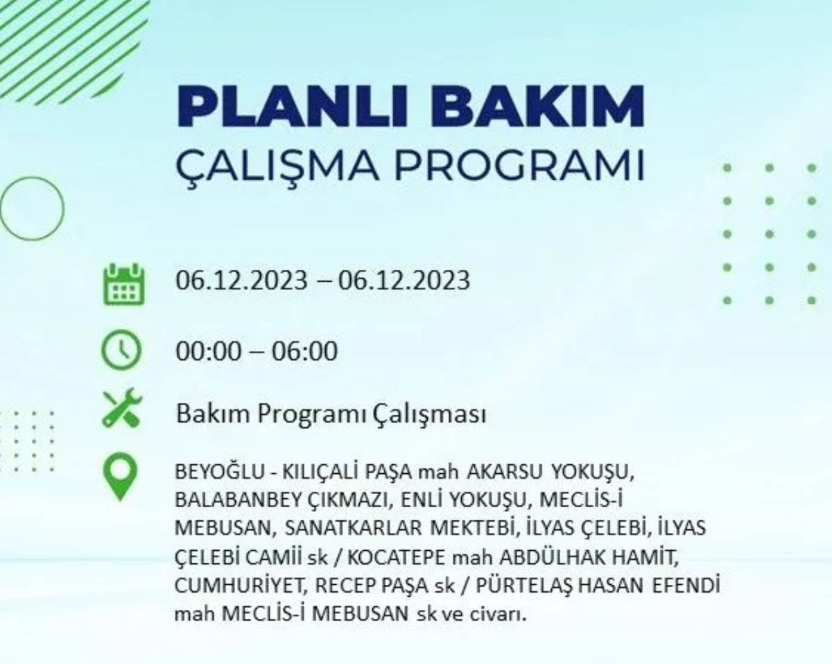 BEDAŞ duyurdu... İşte İstanbul'da bugün elektrik kesintisi yaşanacak ilçeler!