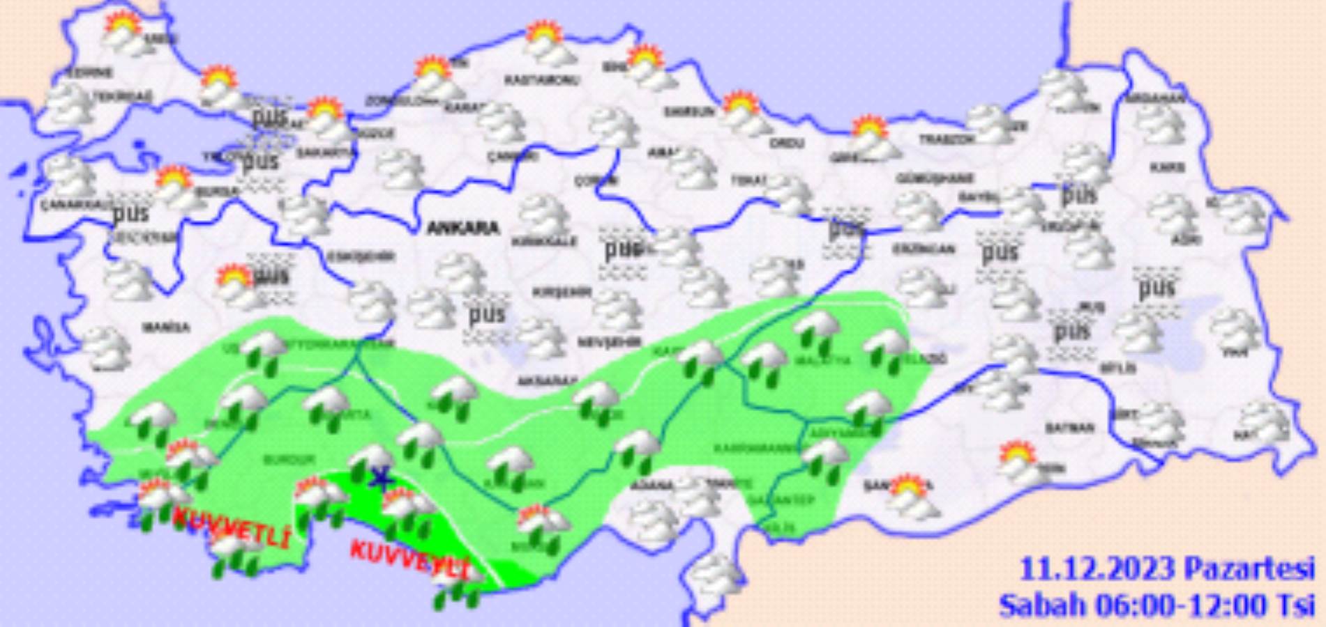 Meteoroloji açıkladı: 11 Aralık 2023 hava durumu raporu... Bugün hava nasıl olacak? İstanbul'a kar ne zaman yağacak?