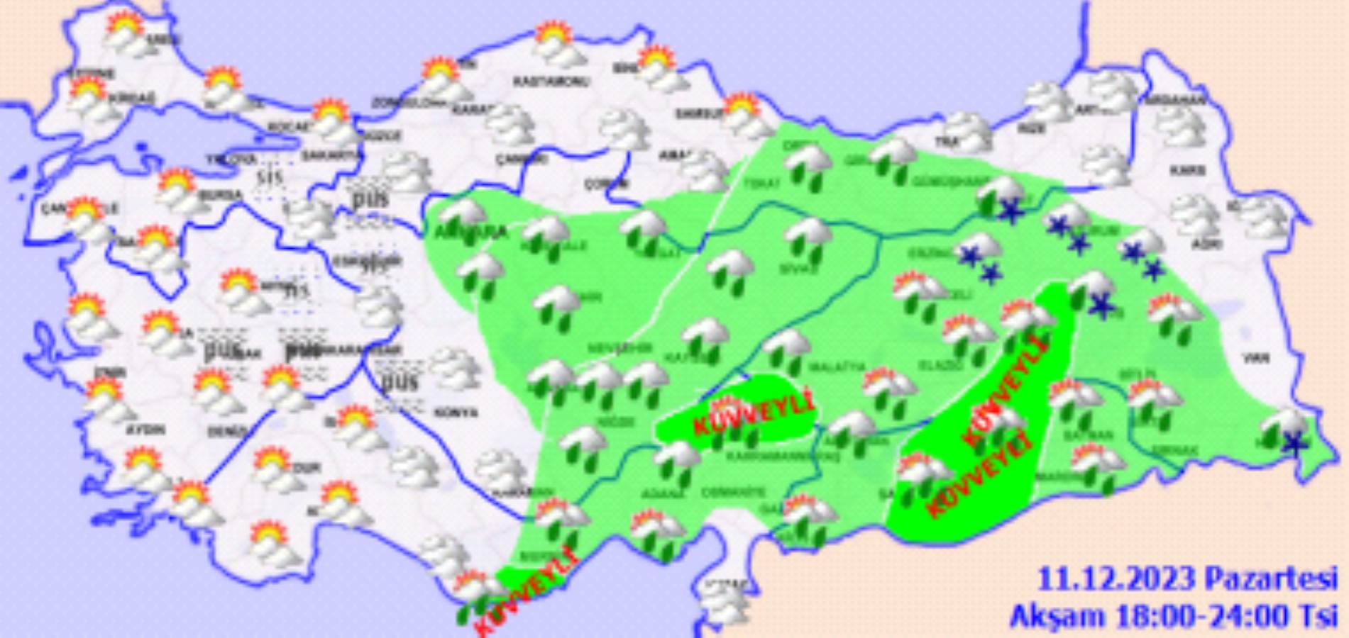 Meteoroloji açıkladı: 11 Aralık 2023 hava durumu raporu... Bugün hava nasıl olacak? İstanbul'a kar ne zaman yağacak?