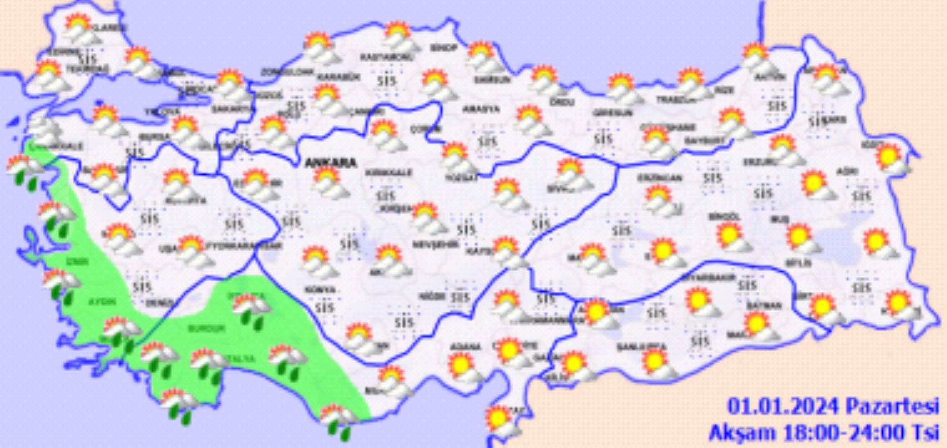 Meteoroloji açıkladı: 1 Ocak 2024 hava durumu raporu... Bugün hava nasıl olacak? İstanbul'a kar ne zaman yağacak?