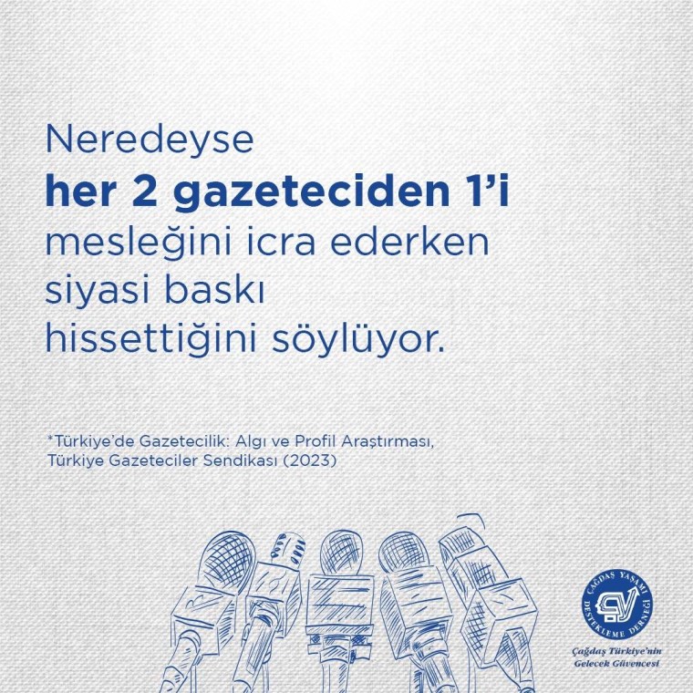 ÇYDD: 'Sansür girişimleri ve gazetecilere yönelik baskılar gün geçtikçe artıyor'