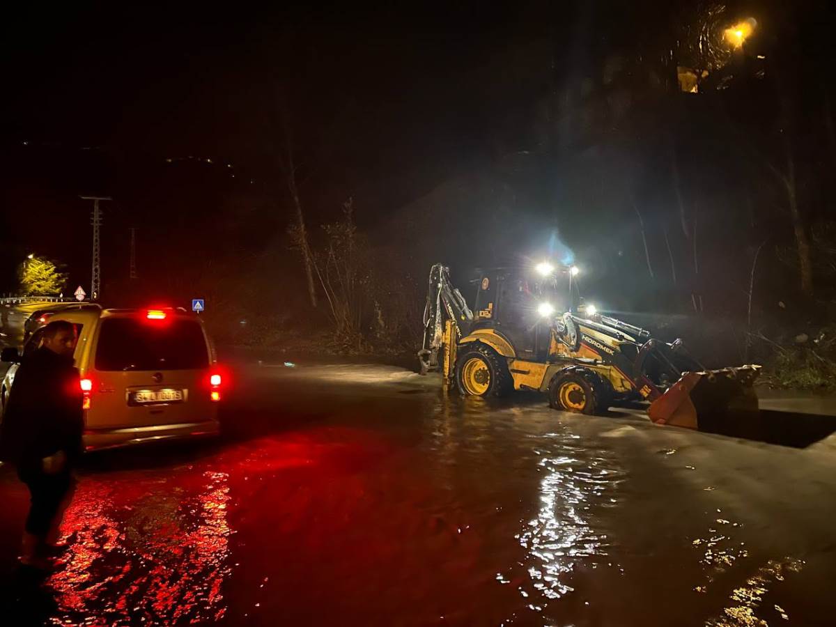 Ordu'da şiddetli yağış etkili oldu!