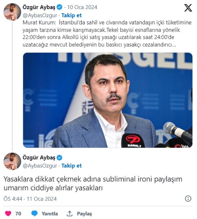 Sosyal medyada yayıldı: Murat Kurum 'alkollü içki satışı yasağını gevşeteceğiz' dedi mi?