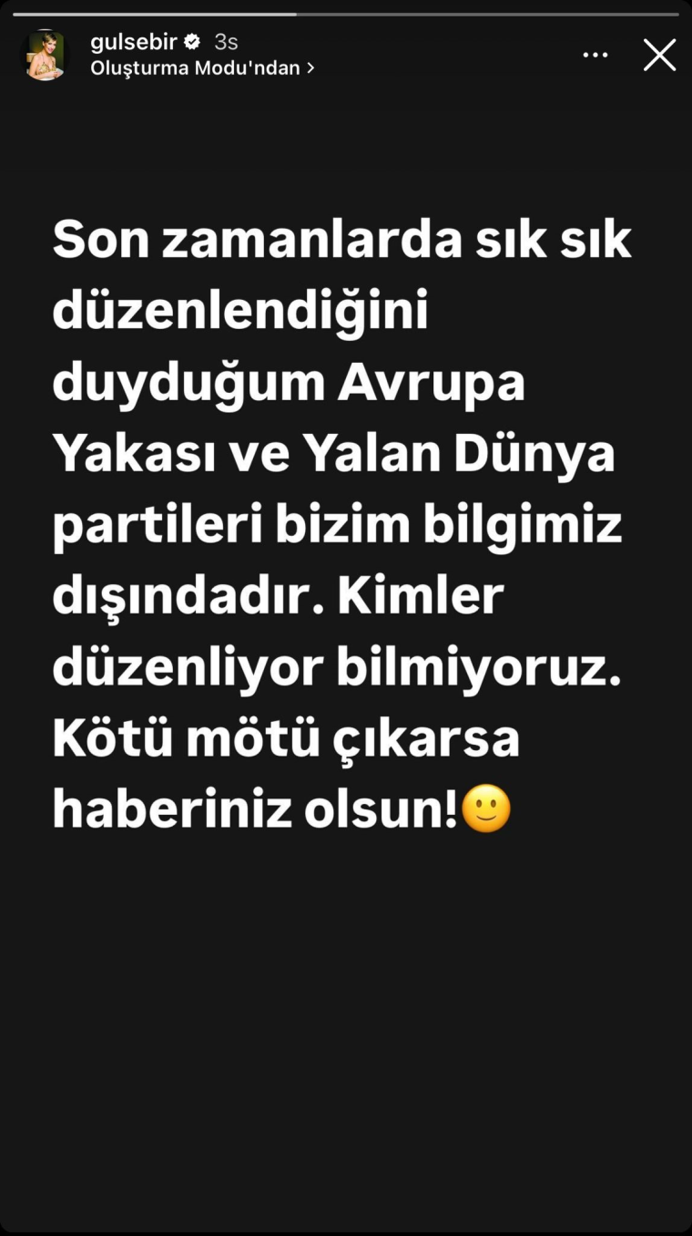 Gürse Birsel'den 'Avrupa Yakası' uyarısı: 'O partileri biz düzenlemiyoruz'