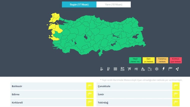 Meteoroloji açıkladı: 17 Nisan 2024 hava durumu raporu... Bugün hava nasıl olacak?